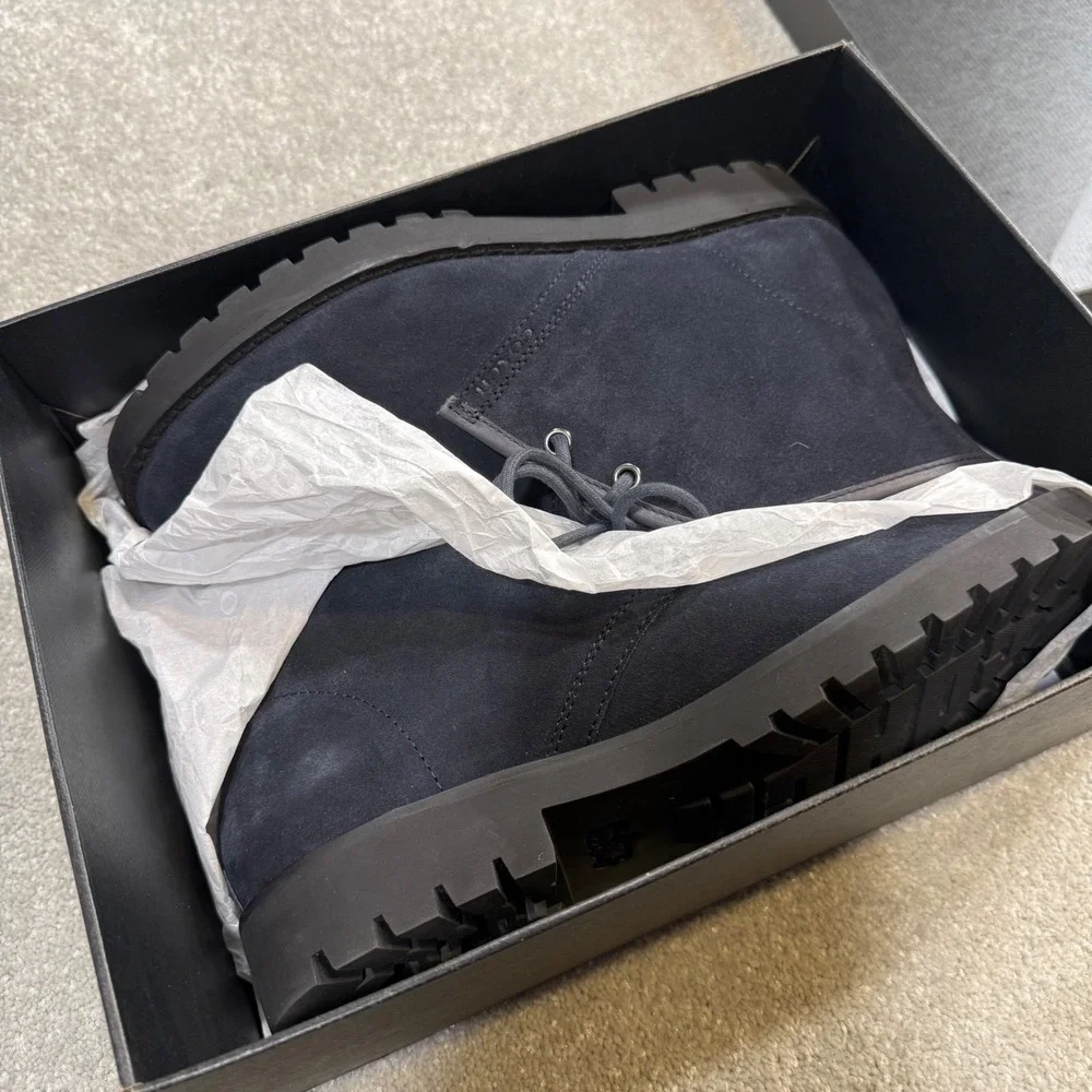 Coach Desert Midnight Navy Suede Chukka Boots NIB Mens 7.5D Preppy‎ Classic